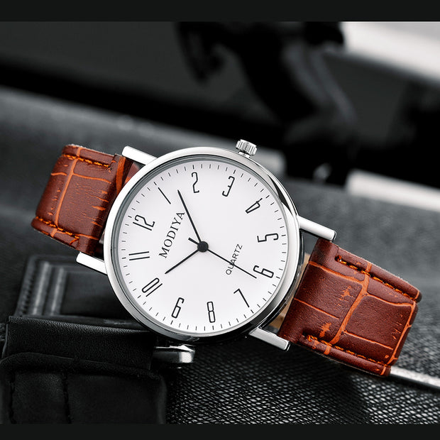 Men's Fashion Simple Belt Quartz Watch