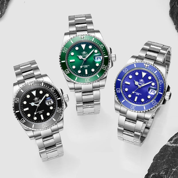 Waterproof Men's Luminous Stainless Steel Quartz Watch