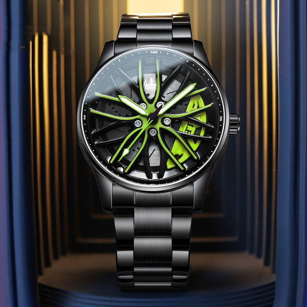 Men's Wheel Rotating Fashion Waterproof Quartz Watch