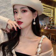New Fashion Korean Oversized White Pearl Drop