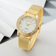 Women's Fashion Diamond Case Quartz Watch