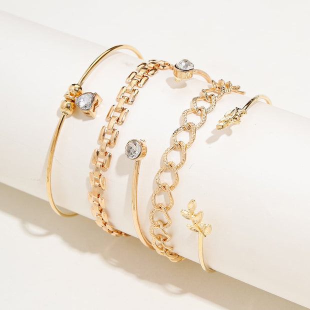 Women's Fashion Beaded Bracelet 5-piece Set