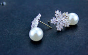 Snow pearl earrings