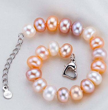 Mixed color pearl bracelet