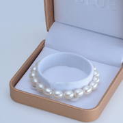 Rice-shaped pearl bracelet