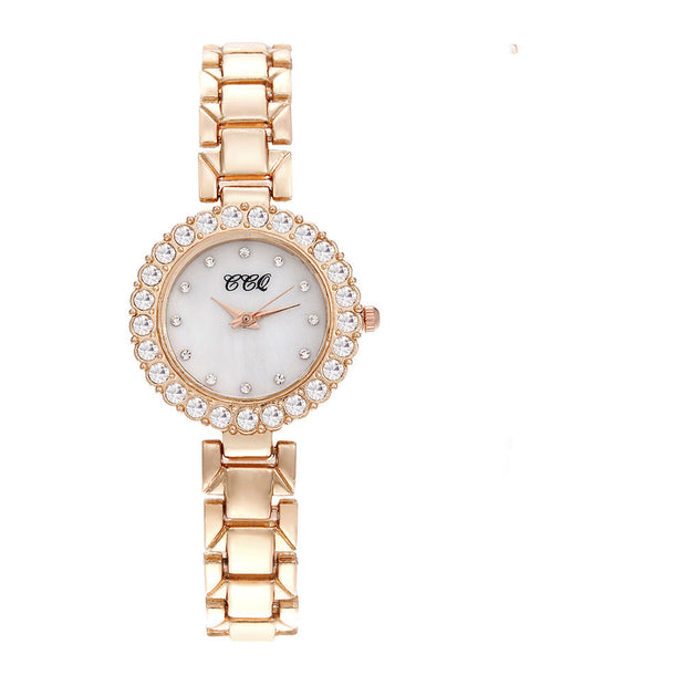 Women's Fashion Diamond Bracelet Watch Suit