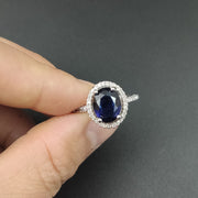 Luxury Zircon Round Crystal Ring