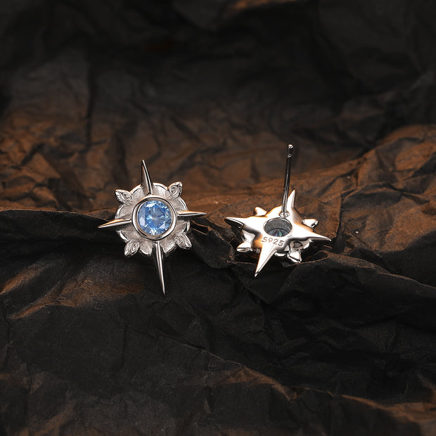 Special-interest Design 925 Sterling Silver Exquisite Hexagram Stud Earrings