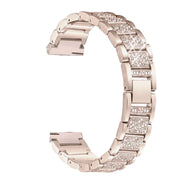 Three Beads Diamond Strap For Active 2 Watch4GT2 Metal Steel Belt