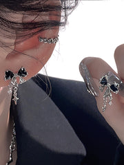 Female Special-interest Design Asterism Bow Stud Earrings