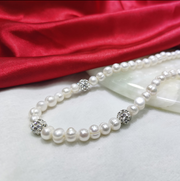8-9mm Pearl Necklace Bracelet Set
