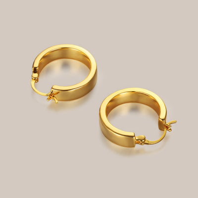 Metal Advanced Geometric Circular Earrings
