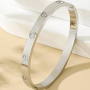 Stainless Steel Cross Nail Bracelet Fashion All-match Titanium Bangle Bracelet