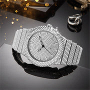 Affordable Luxury Style Diamond-embedded Watch Men's Color Calendar Quartz Watch