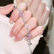 Women's Cherry Blossom Crystal Bracelet