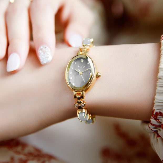 Simple Fashion Temperament Entry Lux Quartz Diamond Waterproof Women's Wrist Watch