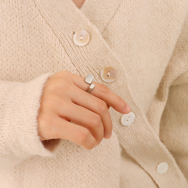 Vintage Fashion White Seashell Ring