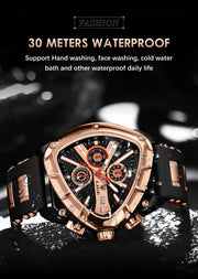 Polygon Men's Multi-waterproof Luminous Calendar Watch