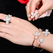 Creative Adjustable Two-piece Bracelet And Ring