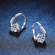 S925 Silver Moissanite Affordable Luxury Earrings