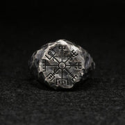 Fashion Retro Carved Compass Ring