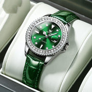 Diamond Quartz Women's Stainless Steel Watch