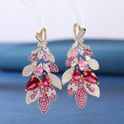 Women's Fashion Zircon Flower Earrings