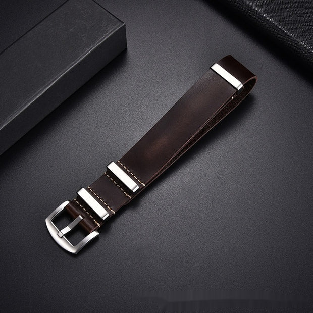 Retro Top Layer Cow Leather Watch Strap