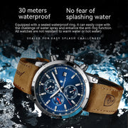 Multifunctional Waterproof Men's Sports Quartz Watch