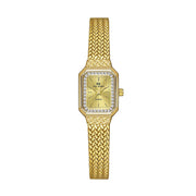 Wheat Table Simple Temperament Small Square Gold Watch