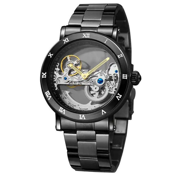 Fashion Double-sided Hollow Movement Automatic Mechanical Watch