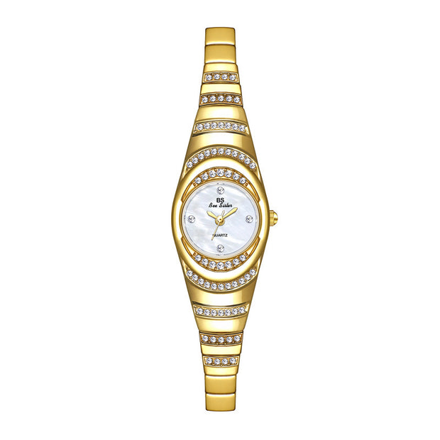 Ladies Gold Watch Diamond Wristwatch Female Fashion Bracelet Watches Women Full Diamond Watch