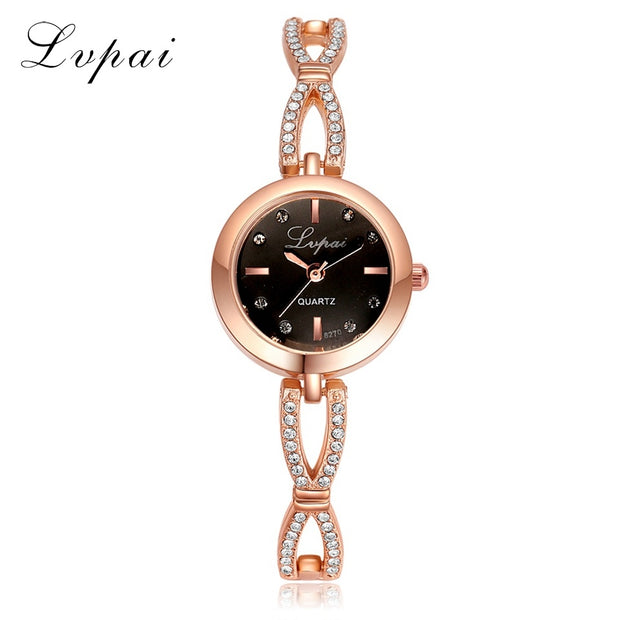 Luxury Bracelet Women Dress Watches Fashion Quartz Crystal Watches Lvpai Brand Ladies Casual Dress Sport WristWatch