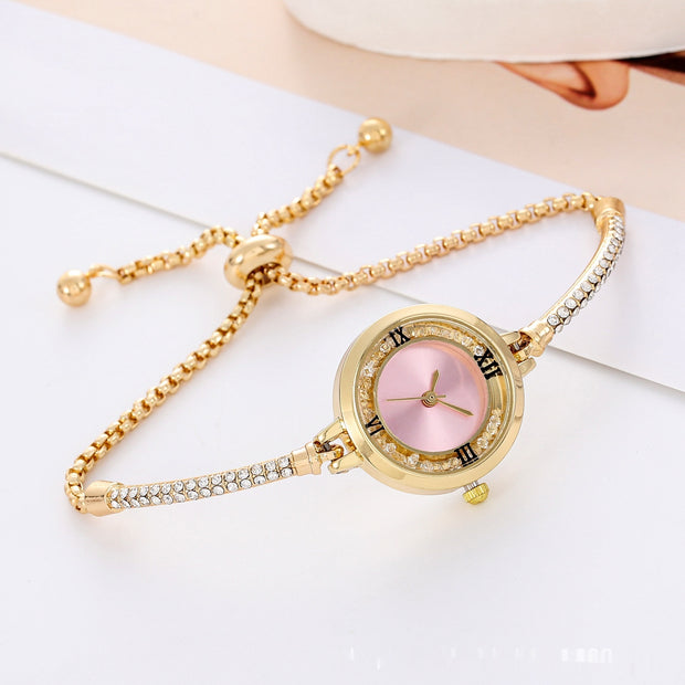 Fashion Diamond Round Women's Quartz Watch