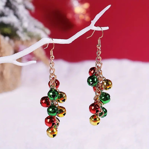 Christmas Earrings Female Creative Straight Spiral