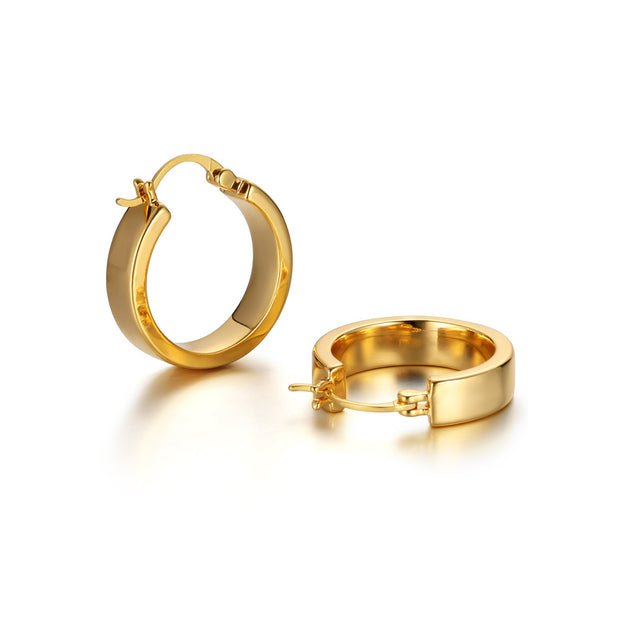Metal Advanced Geometric Circular Earrings