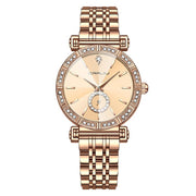 Women's Steel Belt Diamond-embedded Watch